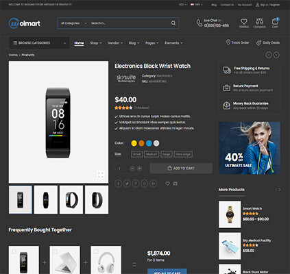Product Data Section